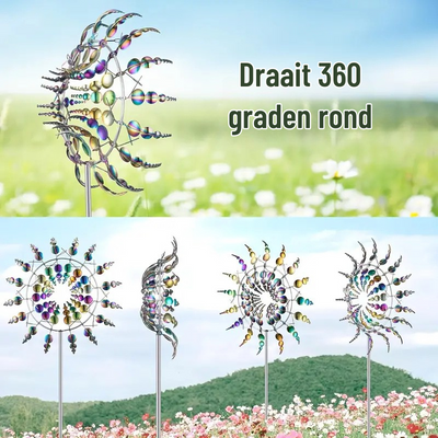 ZonneSchijn Windspinner — Magische Tuindecoratie met Beweging en Glans