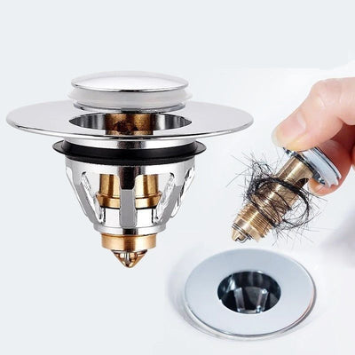 DrainEaze™ Universele Pop-Up Gootsteenfilter Plug