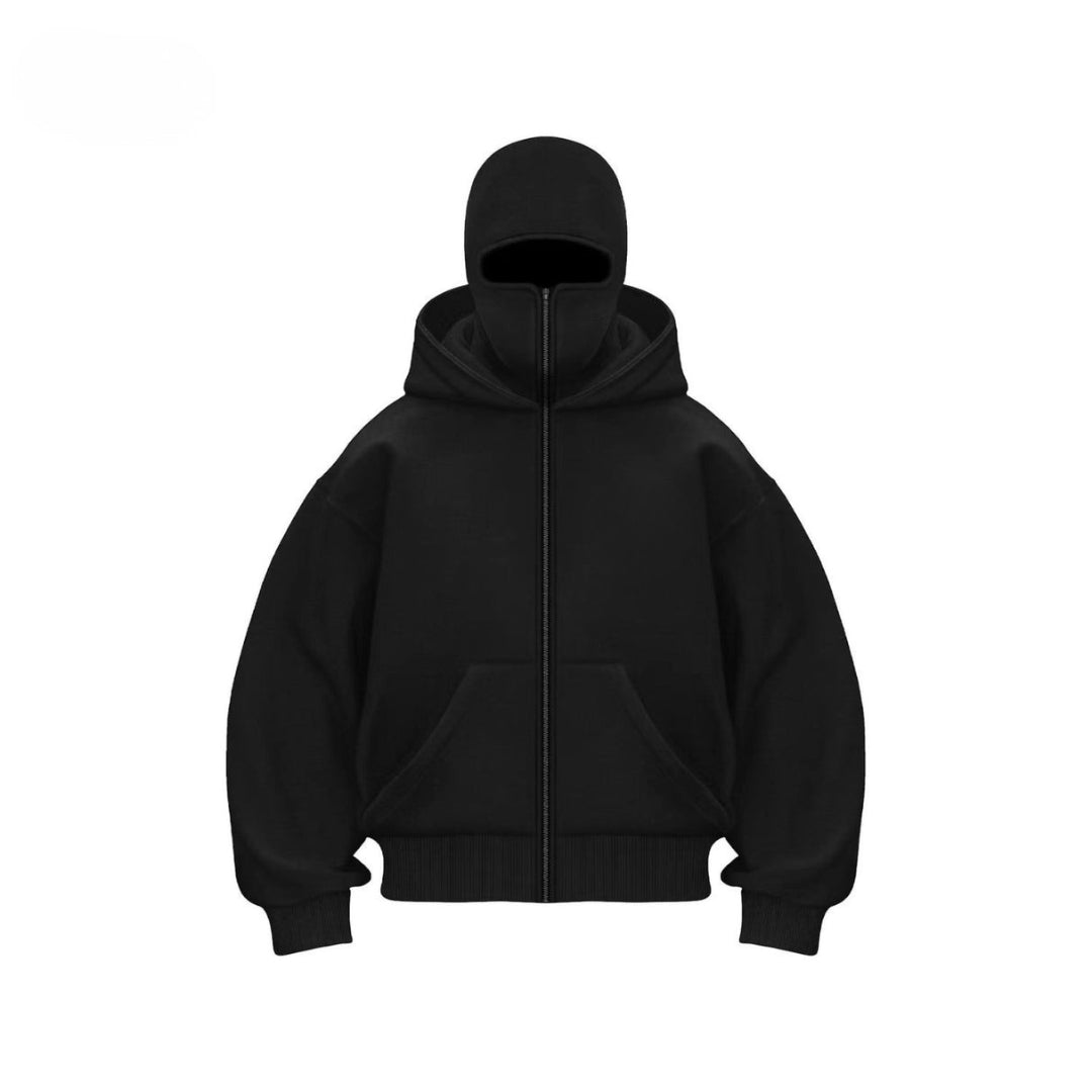 Unisex Katoenen Hoodie met Dubbele Capuchon - Velmora