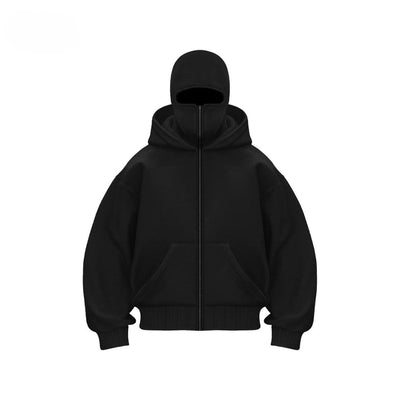 Unisex Katoenen Hoodie met Dubbele Capuchon - Velmora
