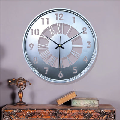 MYHOME® - Stille Ronde Wandklok Van Metaal