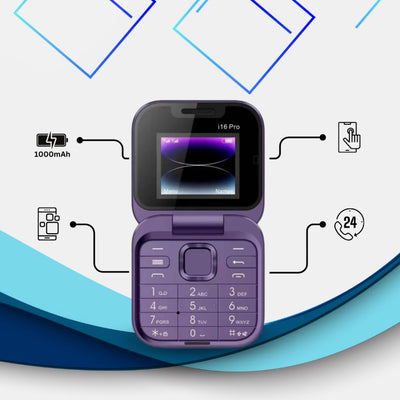 Klaptelefoon - Compacte Dual SIM Flip Phone - NovaFlip