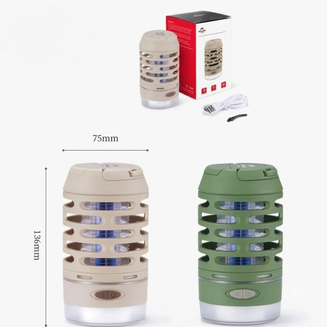 Muggenlamp - draagbaar met LED en USB-oplaadbaar
