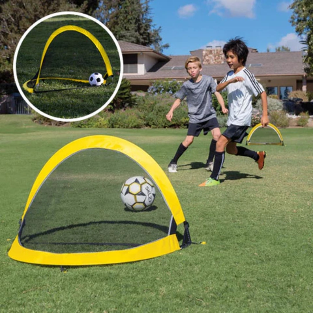 Voetbaldoel - Opvouwbare Goal Set Met Bal en Pomp