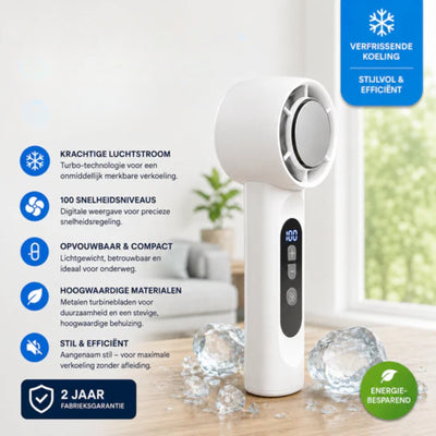 Draagbare ventilator - Compacte Handventilator