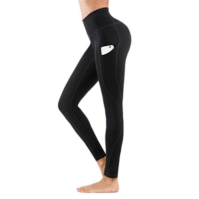 Grote maten legging met hoge taille en stretch
