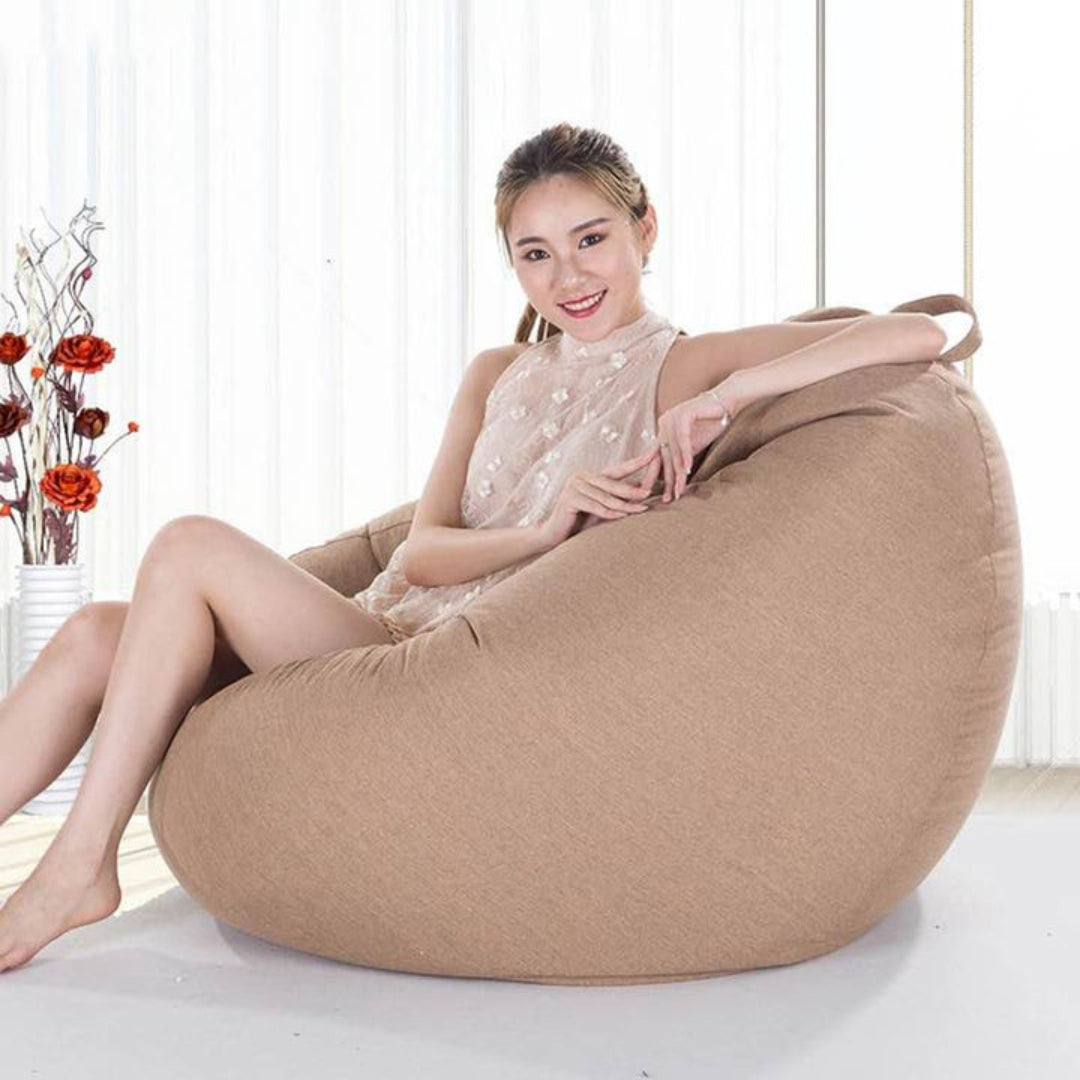 MYHOME® - Zitzak van katoenen linnen voor woonkamer of lounge
