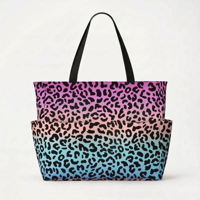 Ruime Strandtas Met Luipaardprint