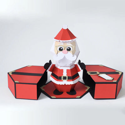 🎅3D Kerstman Prank Pop-up Box-kaart