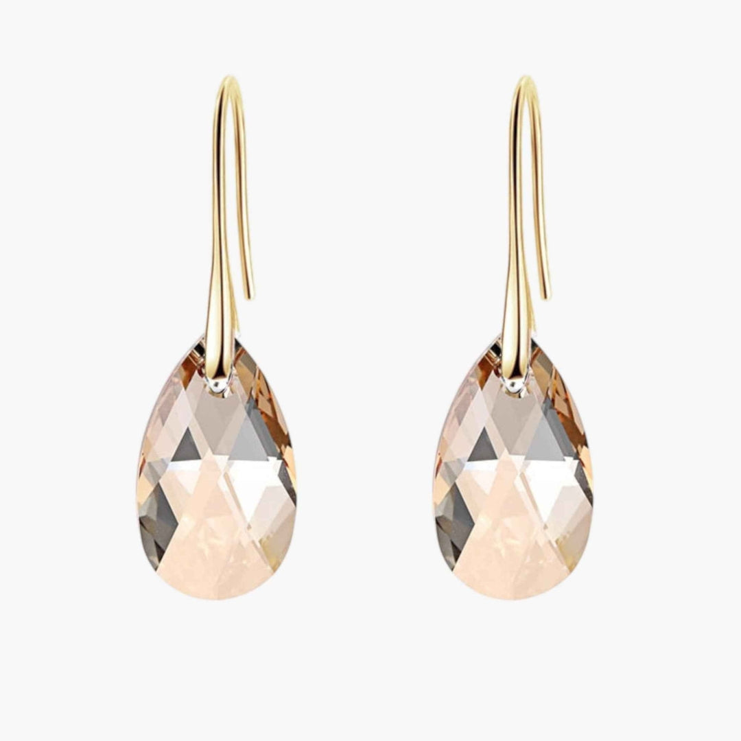 Dames Hangoorbellen van Saffierblauw Kristal