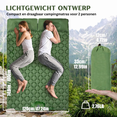 Camping matras - 2-persoons voor camping en outdoor