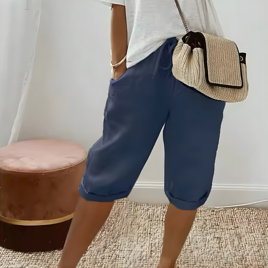 Solvera - Short - Short Stretch Confortable pour les Journées d'Été