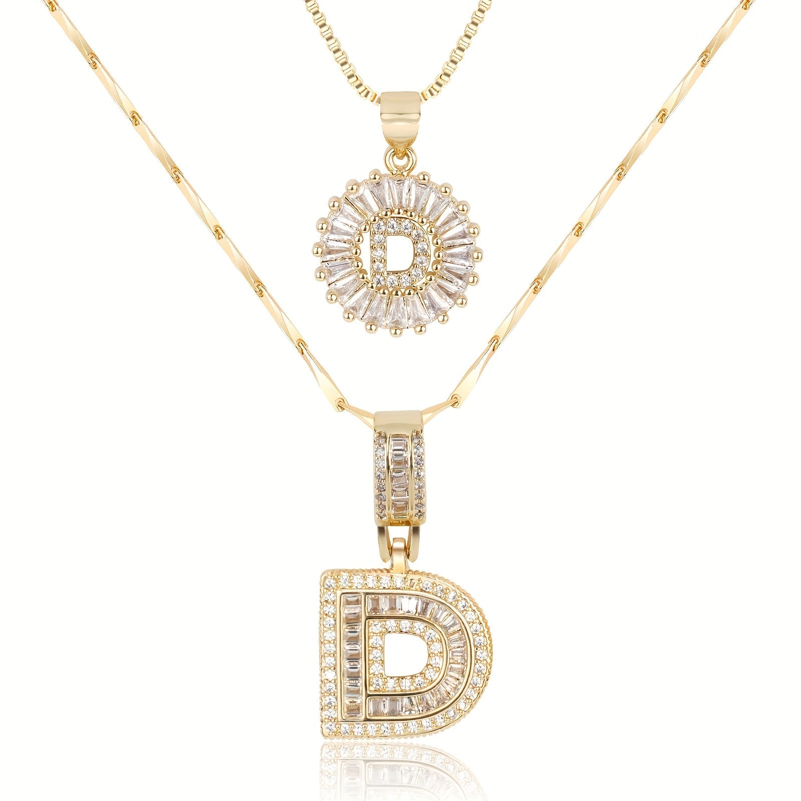 GemLetter Ketting - Initiaal Hanger met Luxe Glans