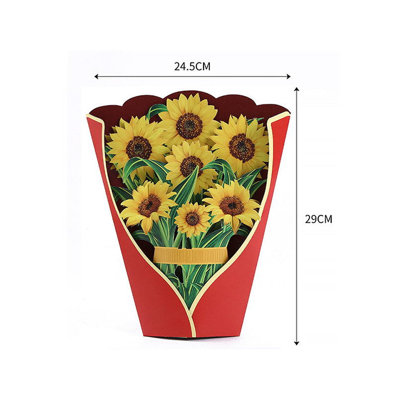Pop Up Bloem Boeket met Wenskaart