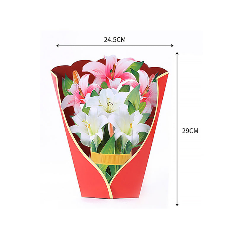Pop Up Bloem Boeket met Wenskaart