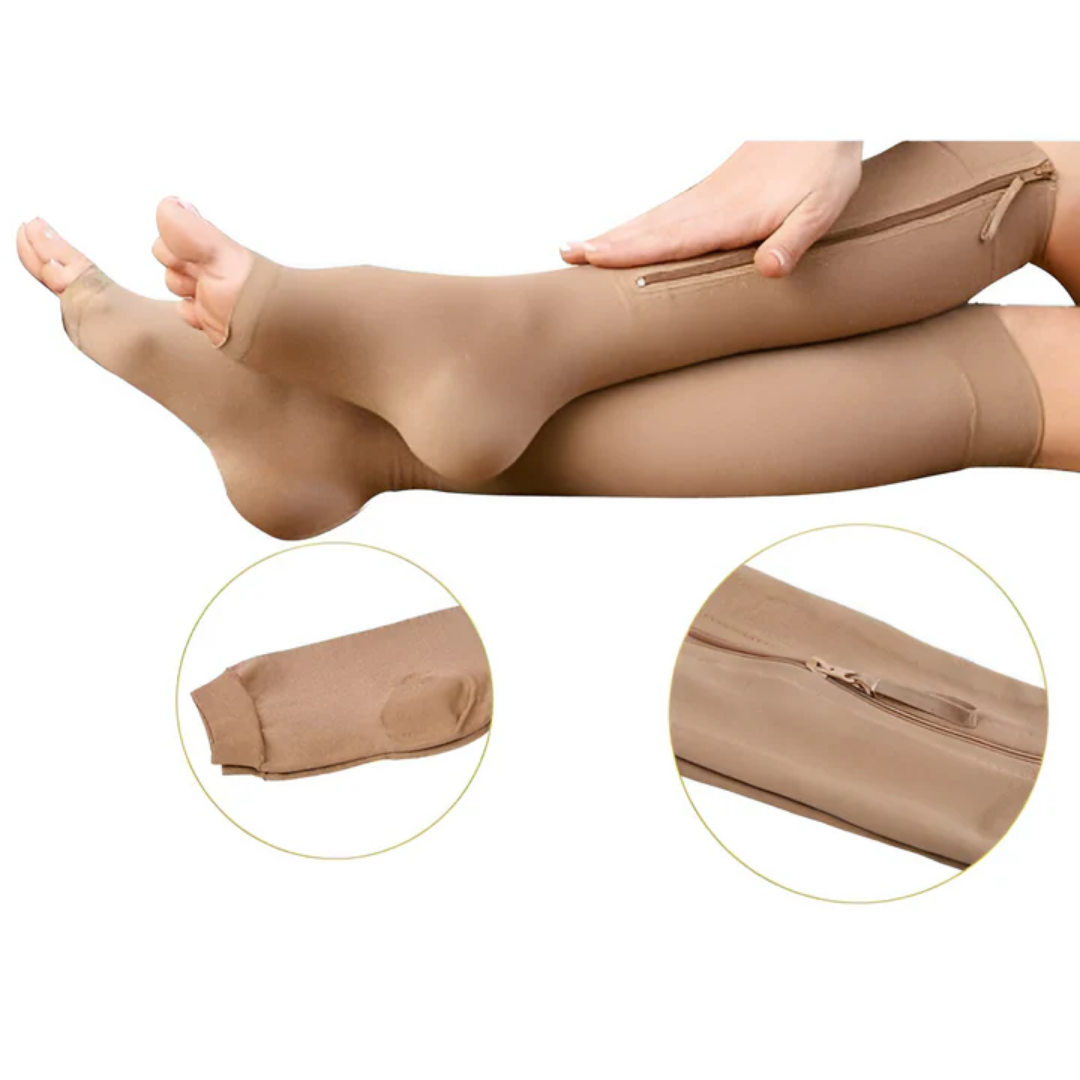 Compressiekousen - Steunende Ritssluiting