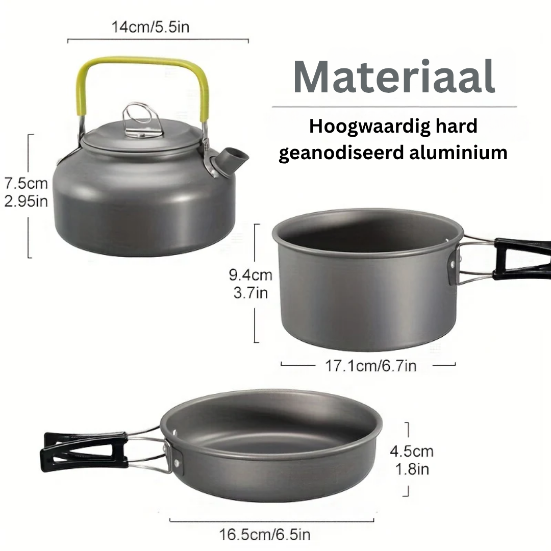 Camping kookset voor outdoor avonturen - Camp&Cook