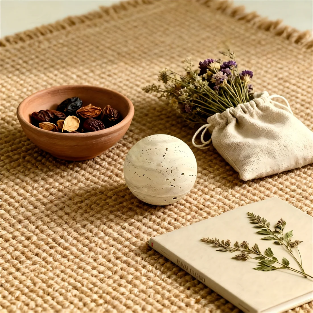 Home decoratie - Handgemaakte Travertin Marmeren Decoratiebol