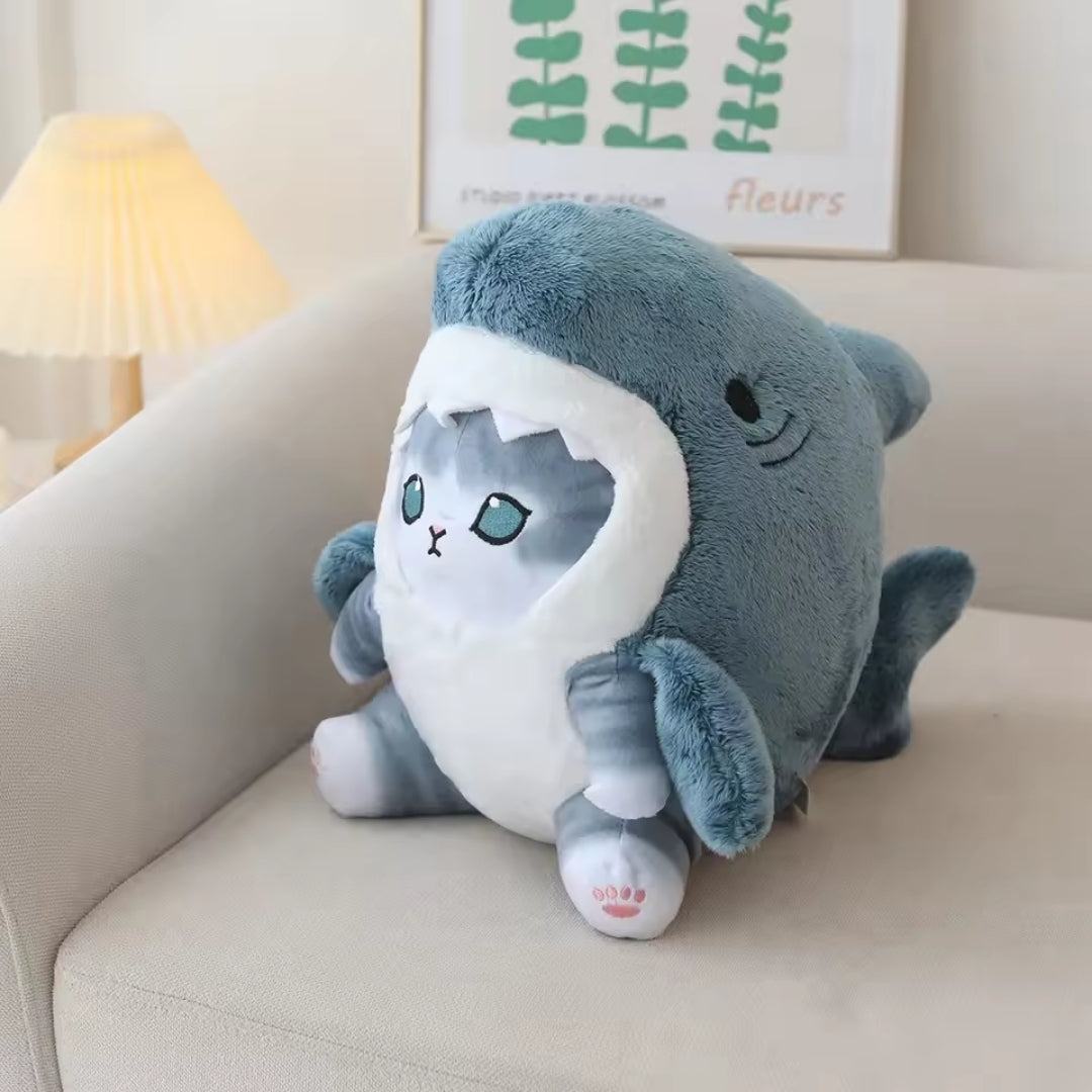 Kawaii Kuscheltier - Hai-Katzen-Kuscheltier mit niedlichem Design - Mewshark