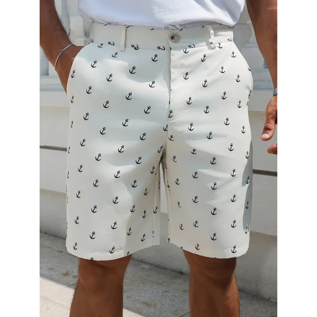 Shorts met ankerpatroon voor de zomer - Marvello