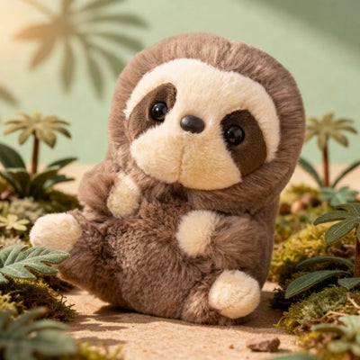 Pluche Knuffeldier - Schattige Luiaard Knuffel