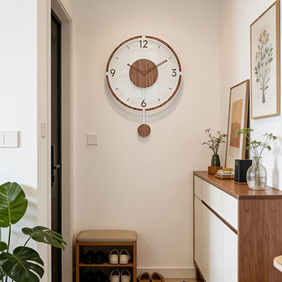 Wandklok - Transparant Design met Stil Uurwerk