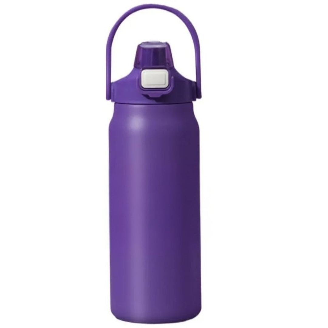 Thermofles - Premium Drinkfles Met Rietje Voor Kantoor, Sport en Reizen