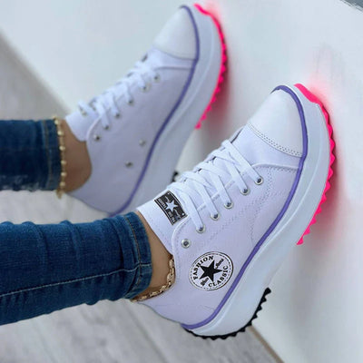 Drune - Plateau-Canvas-Sneaker für Damen