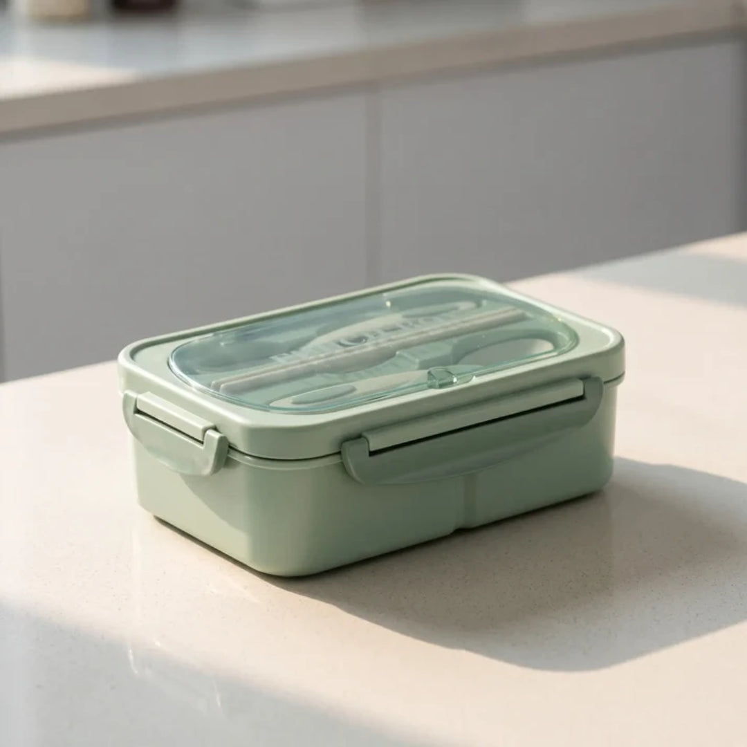 Rechthoekige Bento Lunch Box Met 3 Vakken
