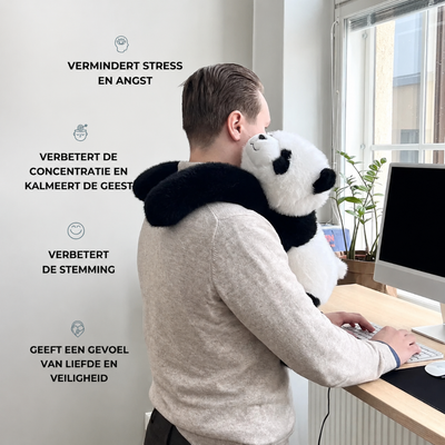 Ontspannende Pluche Panda Met Verzwaarde Armen