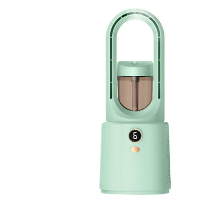 Bladloze Ventilator - Stille Luchtkoeler Met Nachtlamp En Luchtbevochtiger