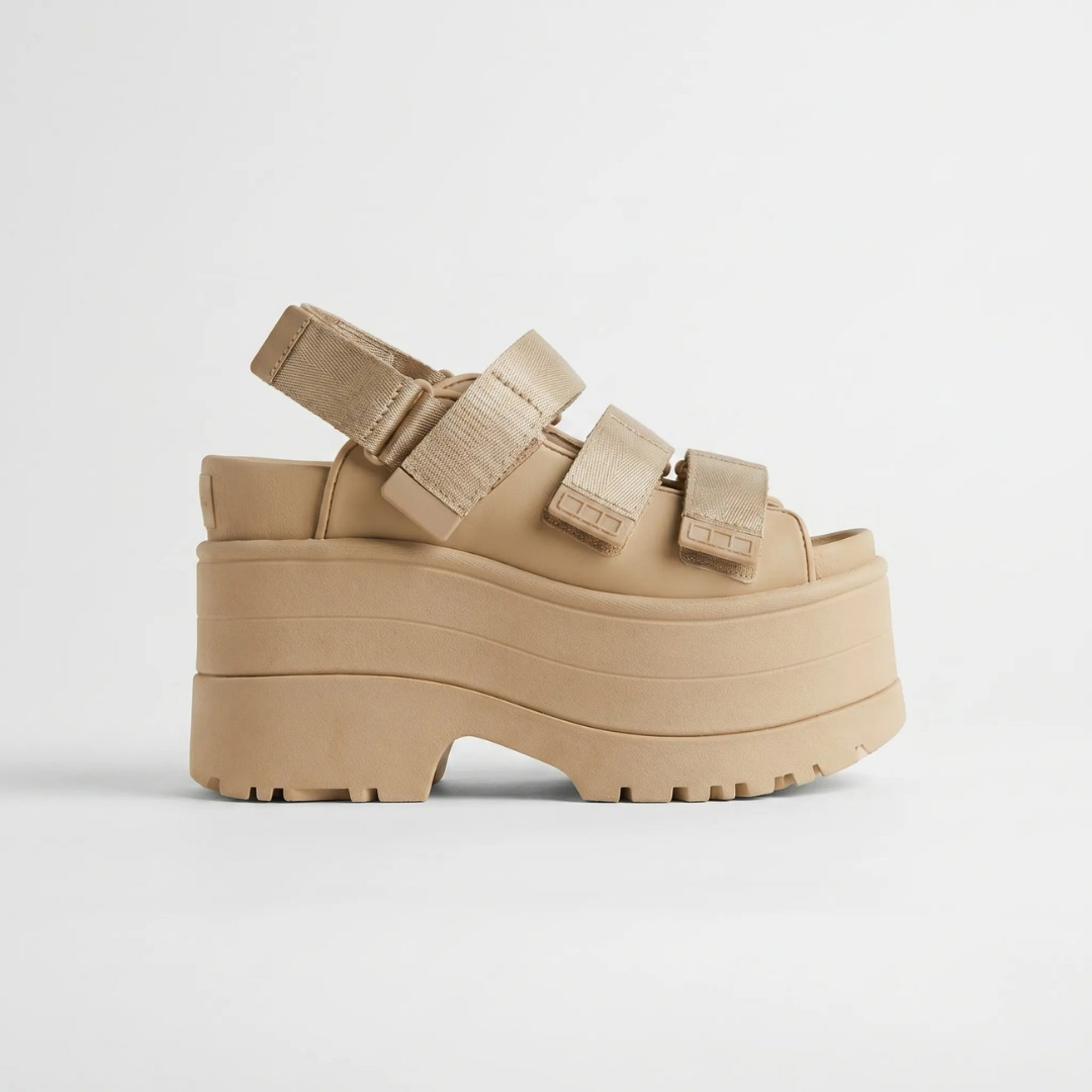 Retro Chunky Platform Sandalen