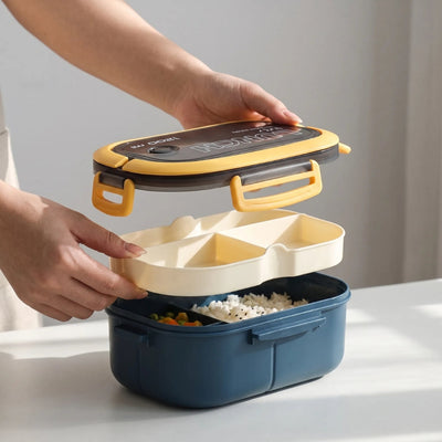 Bento Box - Dubbellaags met Vakken