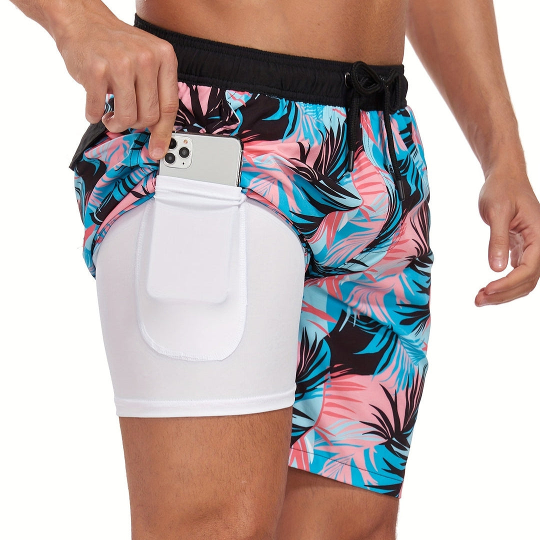 Zwembroek - Tropische Flamingo Print