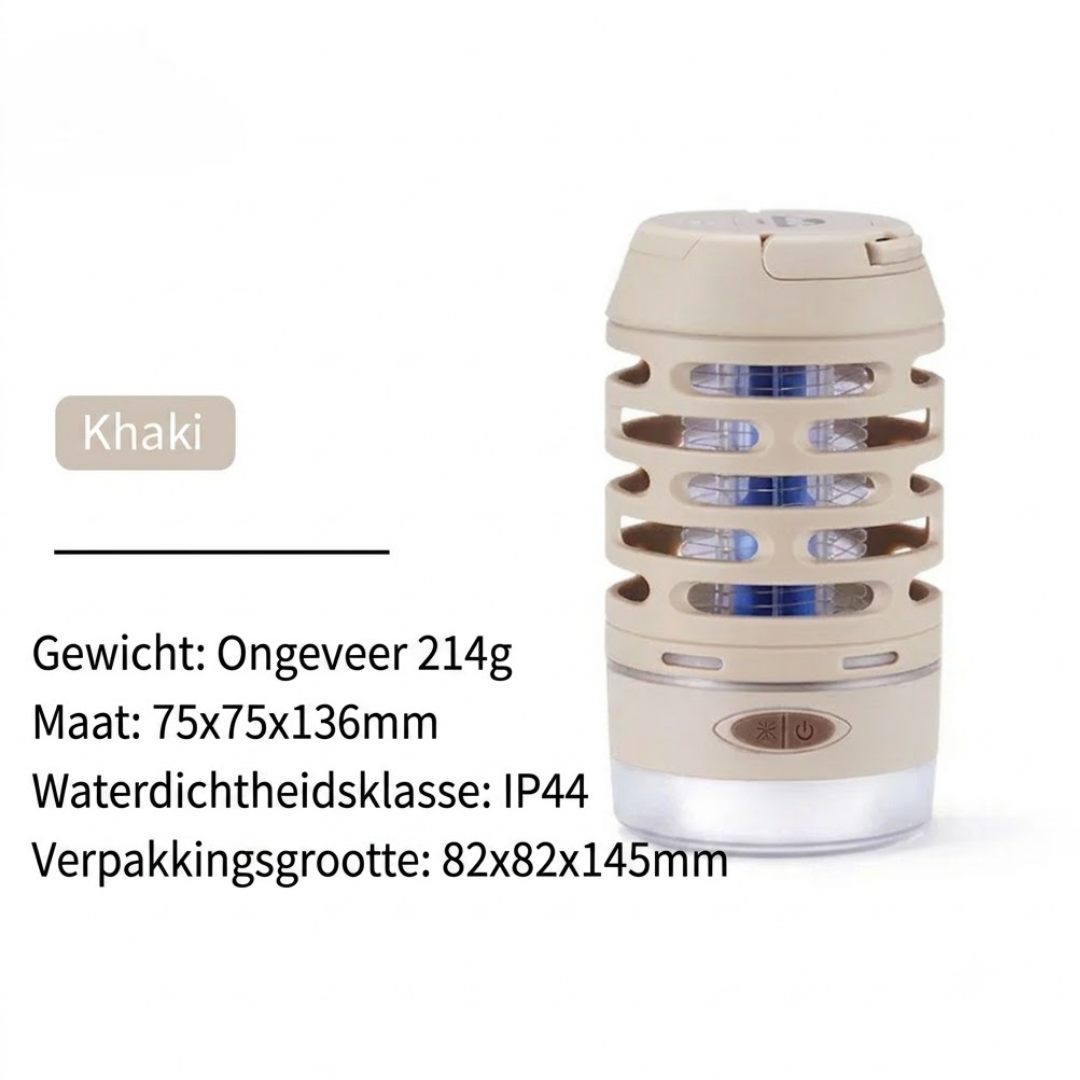 Muggenlamp - draagbaar met LED en USB-oplaadbaar