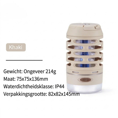 Muggenlamp - draagbaar met LED en USB-oplaadbaar