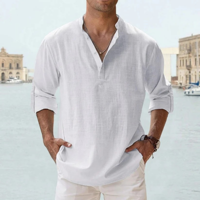 Linnen Blouse - Luchtige Zomerblouse Voor Heren