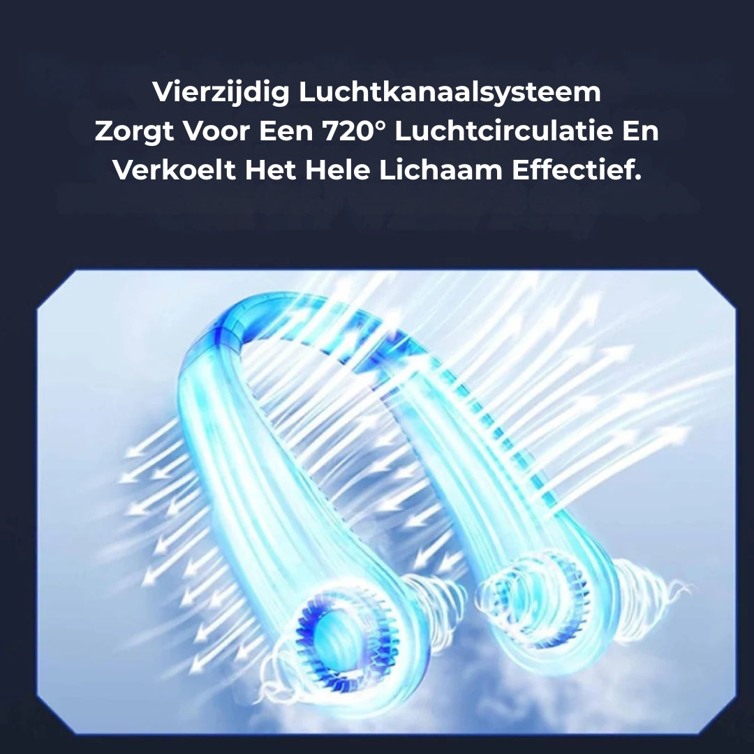 Nek Ventilator - Draadloze Handsfree Verkoeling