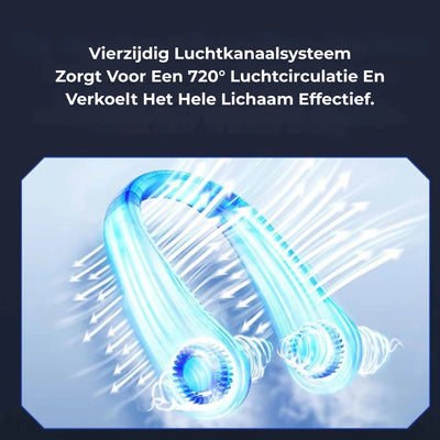 Nek Ventilator - Draadloze Handsfree Verkoeling