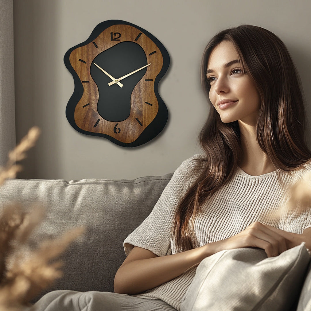 MYHOME® - Unieke Houten Design Wandklok