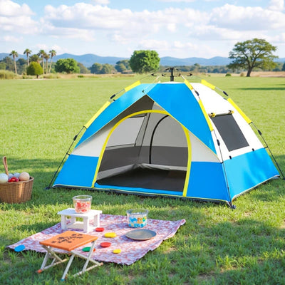 Camping Tent - 4 Persoons voor Outdoor Gebruik - Trailvora
