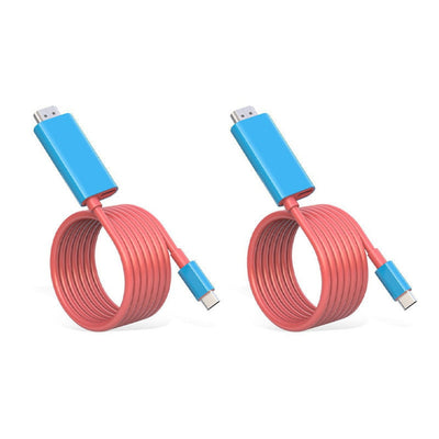 USB-C Naar HDMI Kabel - 2M Met PD Snelladen voor Switch, Tablet, Telefoon en Laptop
