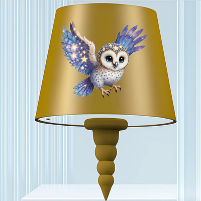 Fles Tafellamp - LED Sfeerlamp met Uil Design