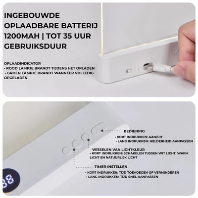 LED Leeslamp met Nachtzichtpaneel