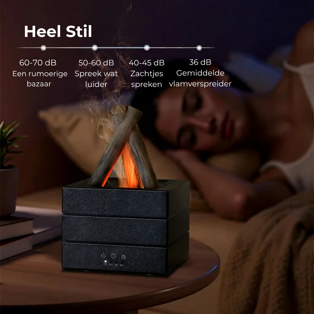 Aroma Diffuser - Realistische Vlam Luchtbevochtiger