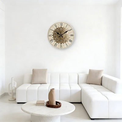 MYHOME® - Retro Houten Wandklok met Romeinse Cijfers