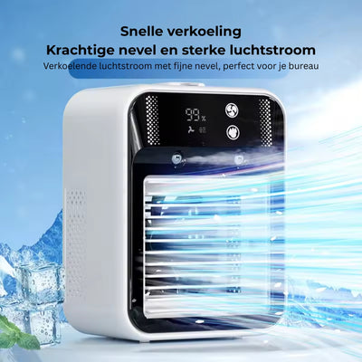 Draagbare airconditioner - Mini luchtkoeler met waterverneveling