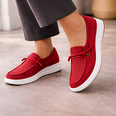 Loafers - Platform Met Geribbelde Structuur