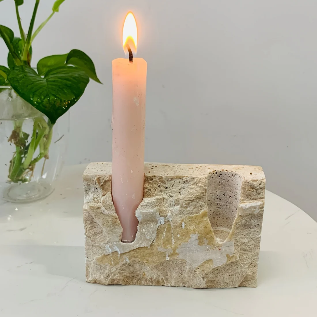 MYHOME® - Kaarshouder met Rechthoekig Marmer Design