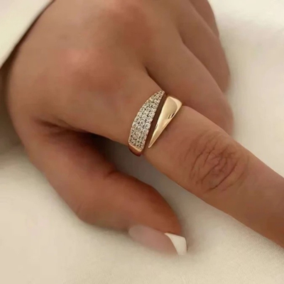 Bague pour femme - Ajustable et élégante avec un éclat subtil
